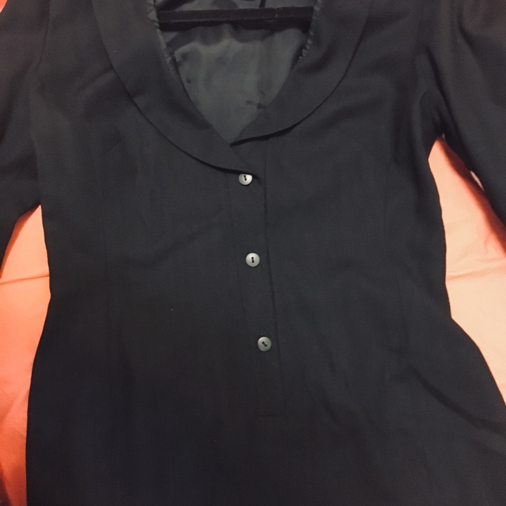 Kenth Andersson New York Black Wool Dress